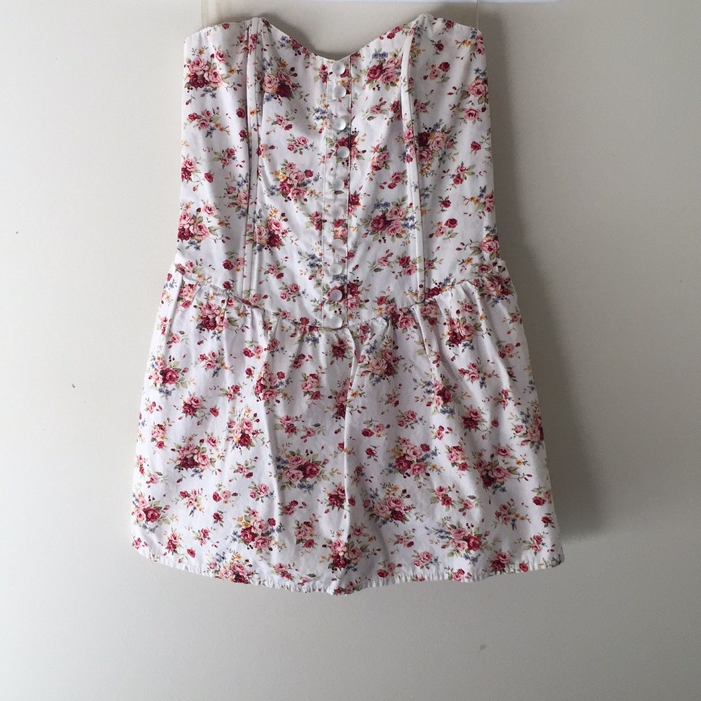 Floral mini romper/dress